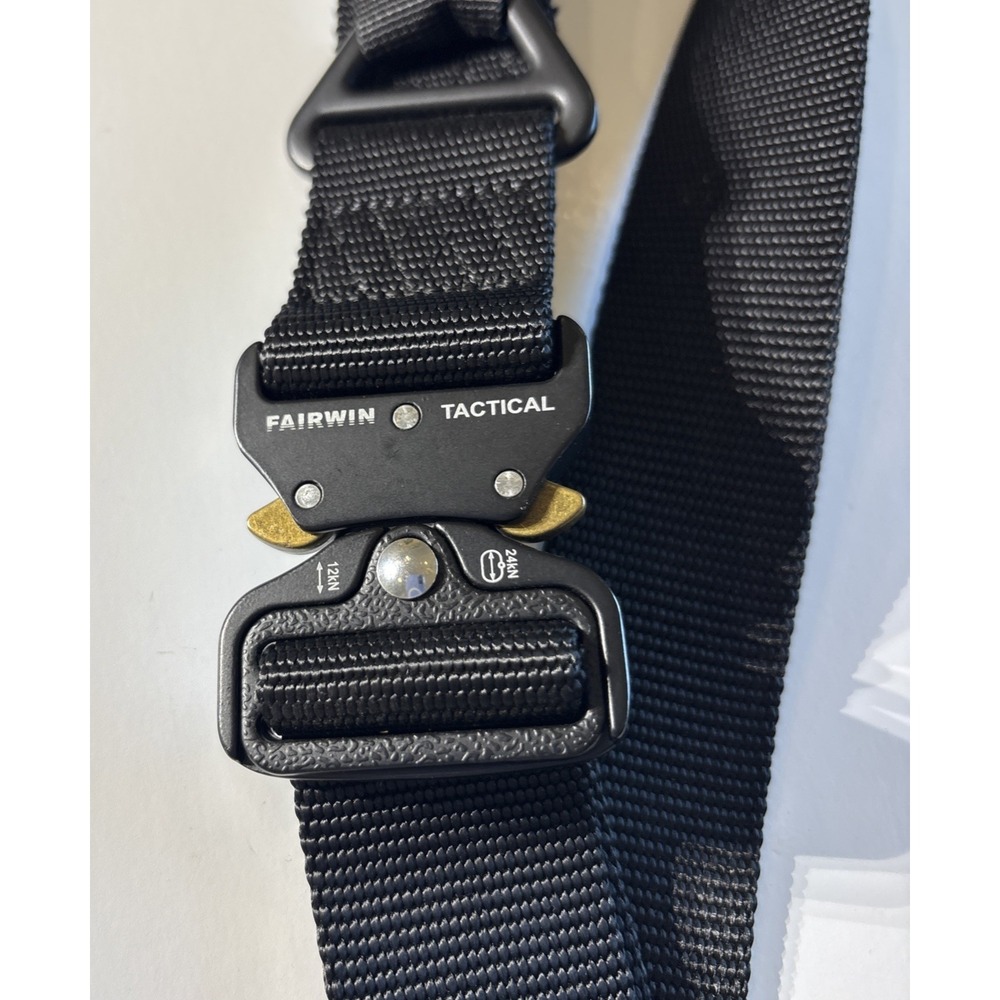 Fairwin Tactical Rigger Belt Nylon Webbing Belt with V-ring Heavy-Duty 61" Total